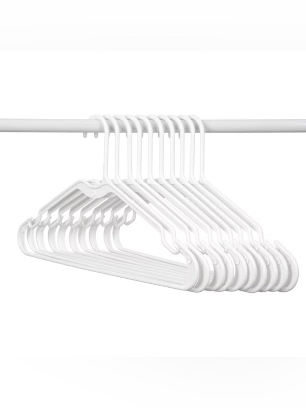 White Plastic Hangers (50)